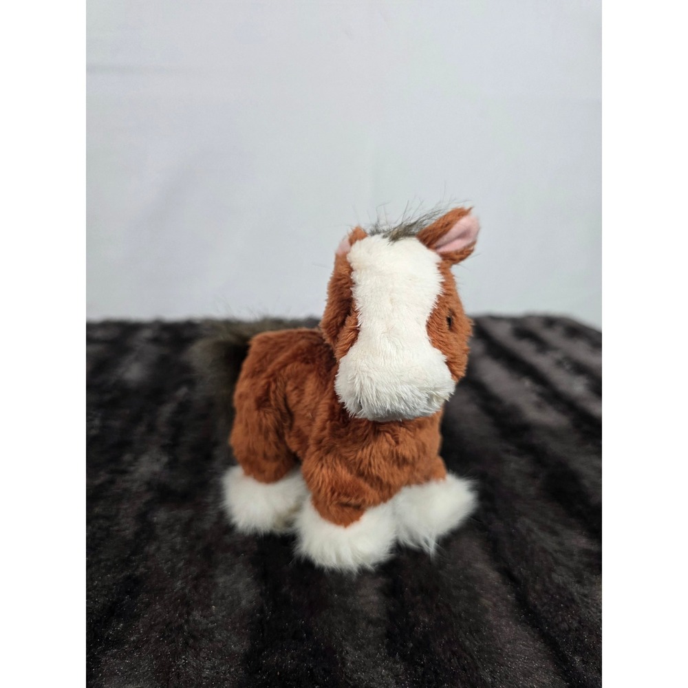 FurReal Friends Snuggimals Walking Horse Brown White Plush Hasbro 2012 A2011